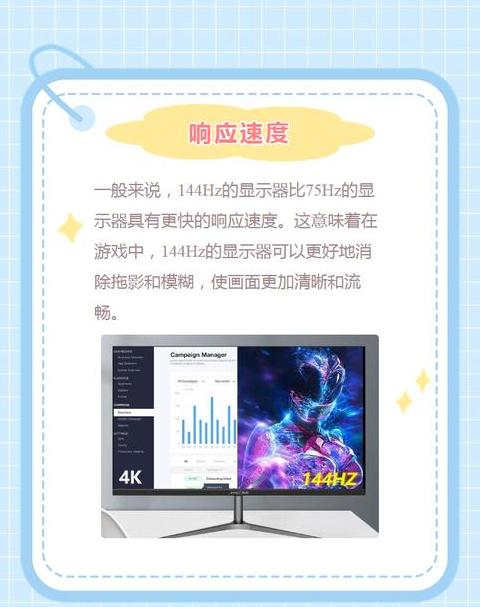 电脑显示屏75hz和144hz区别